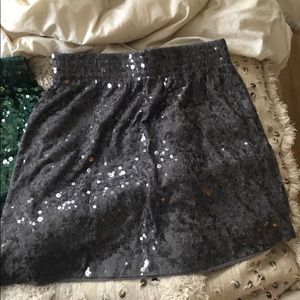 Sequin mini skirt